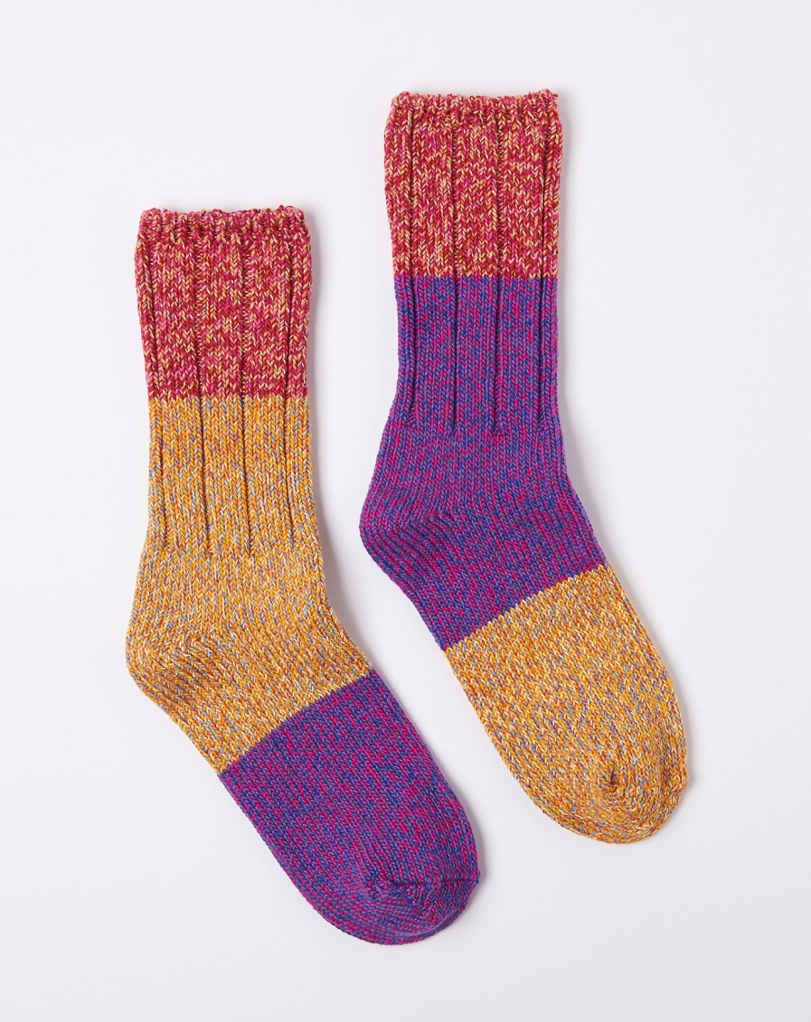 Accessories Kapital | Asymmetry Gogh Socks In Pink