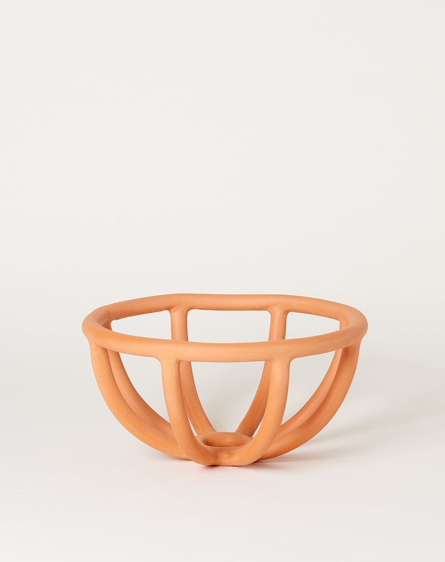 Home SIN | Medium Prong Bowl In Terracotta