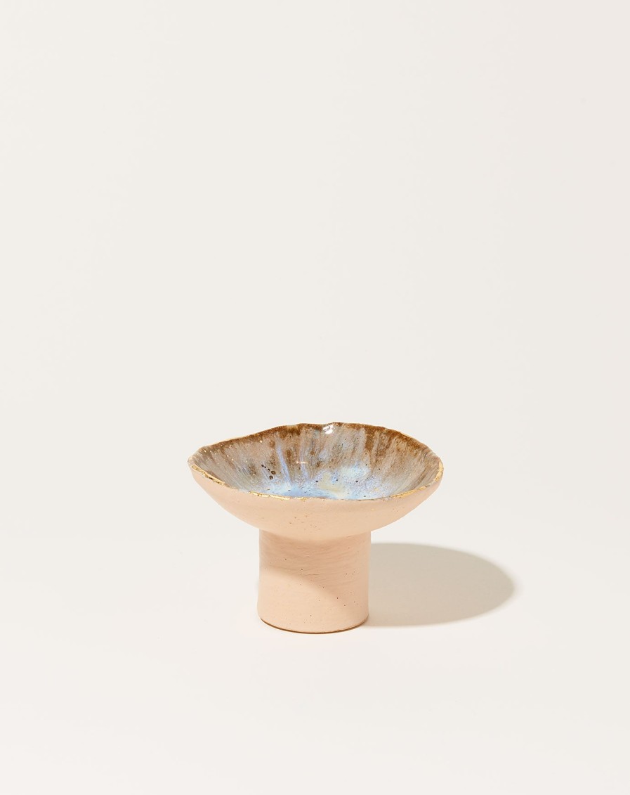 Home Minh Singer | Small Iceland Pedestal Bowl In Light Dancing On Water