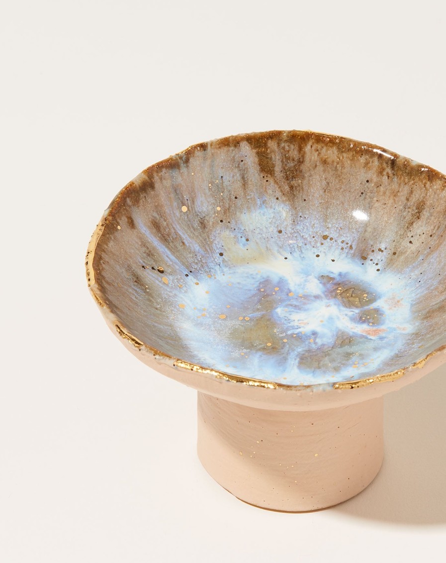 Home Minh Singer | Small Iceland Pedestal Bowl In Light Dancing On Water