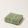 Home Baina | Miles Bath Sheet In Sage And Chalk