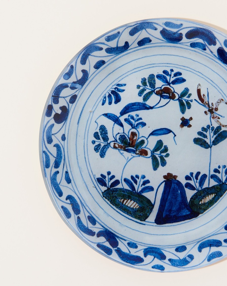 Home John Derian | Delft #6 8" Round Plate