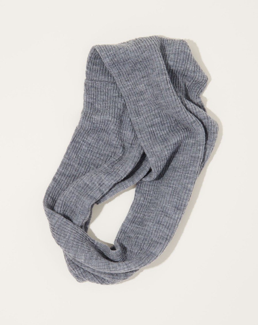 Accessories Nishiguchi Kutsushita | Merino Snood In Light Grey