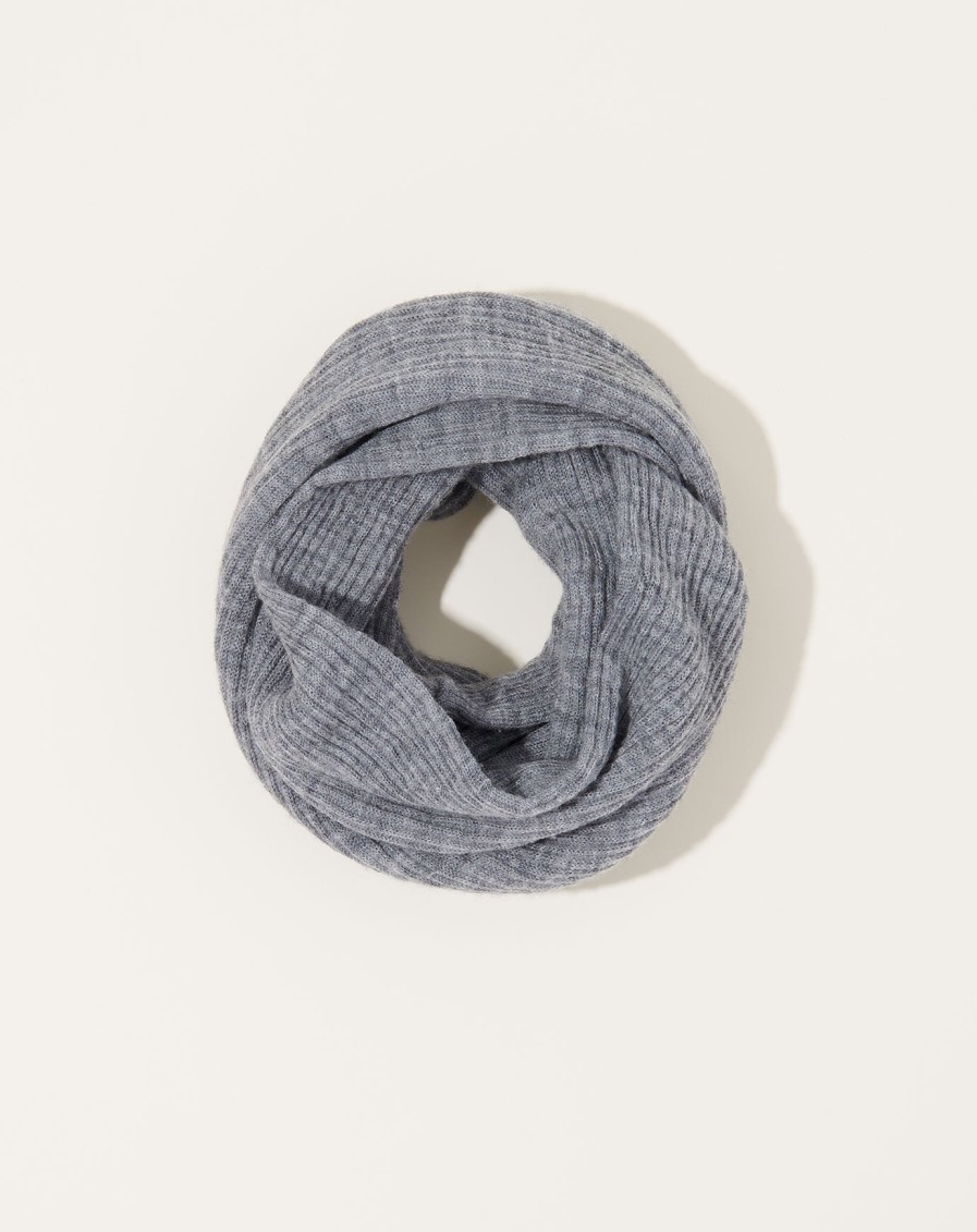 Accessories Nishiguchi Kutsushita | Merino Snood In Light Grey