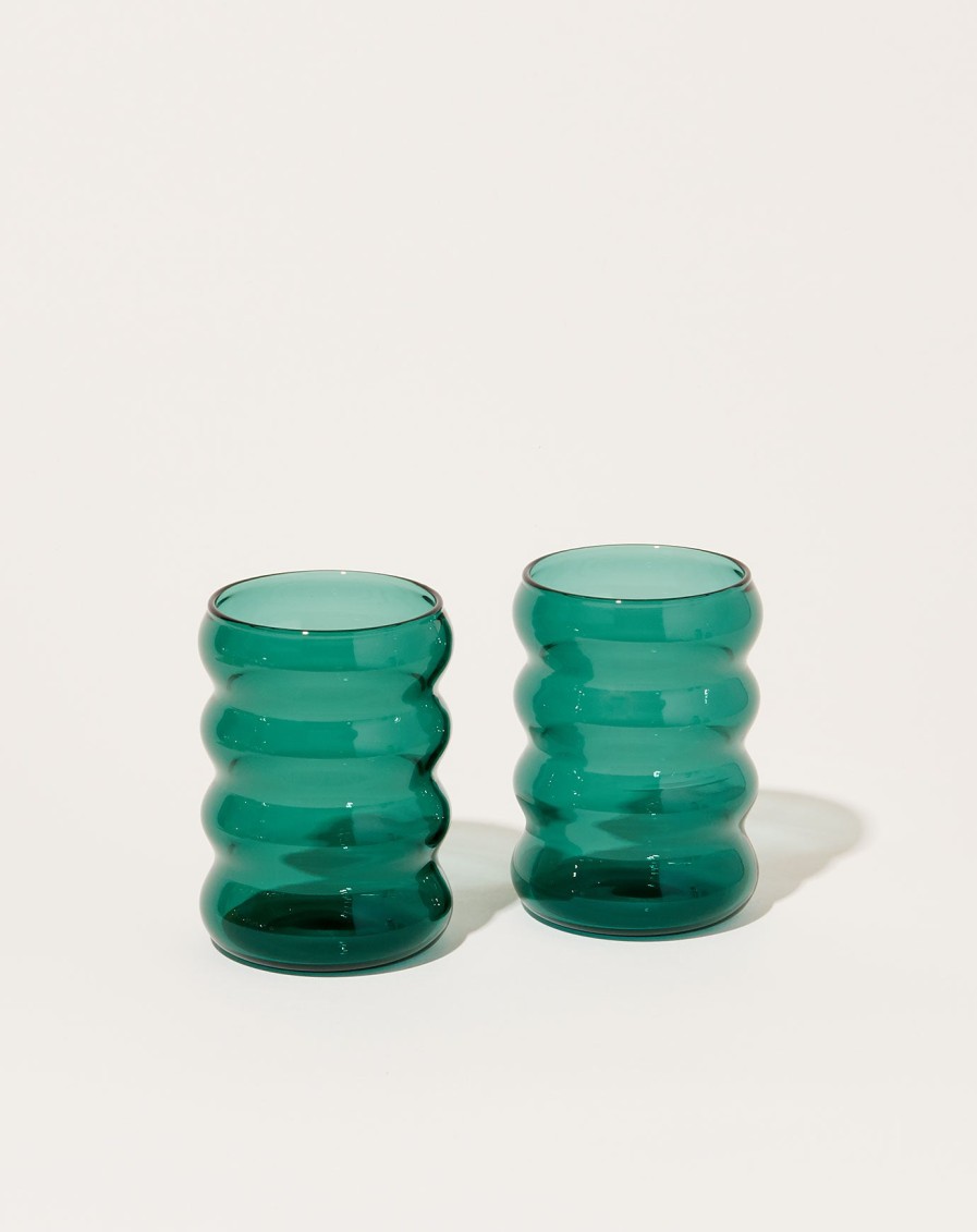 Home Sophie Lou Jacobsen | Small Ripple Cup In Teal