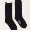 Accessories Nishiguchi Kutsushita | Cashmere Cotton Socks In Black