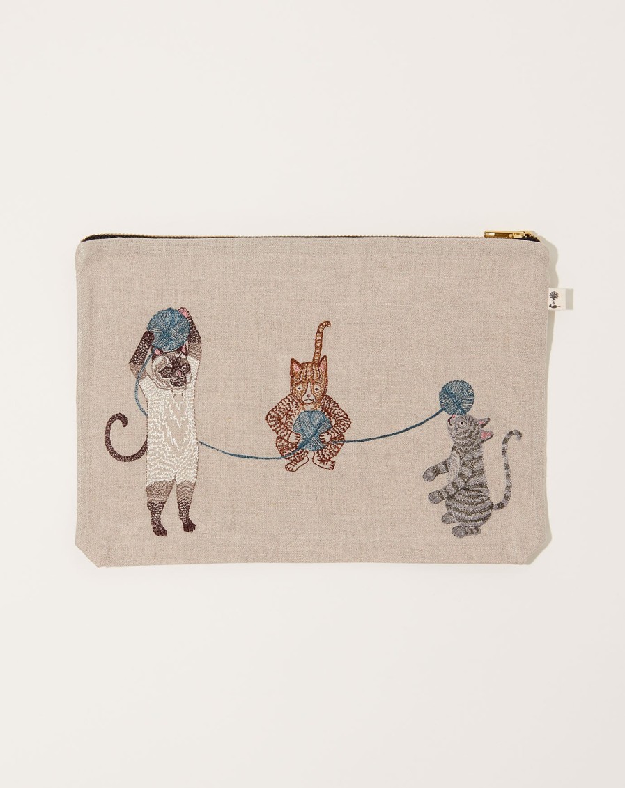 Home Coral Tusk | Playful Cats Pouch