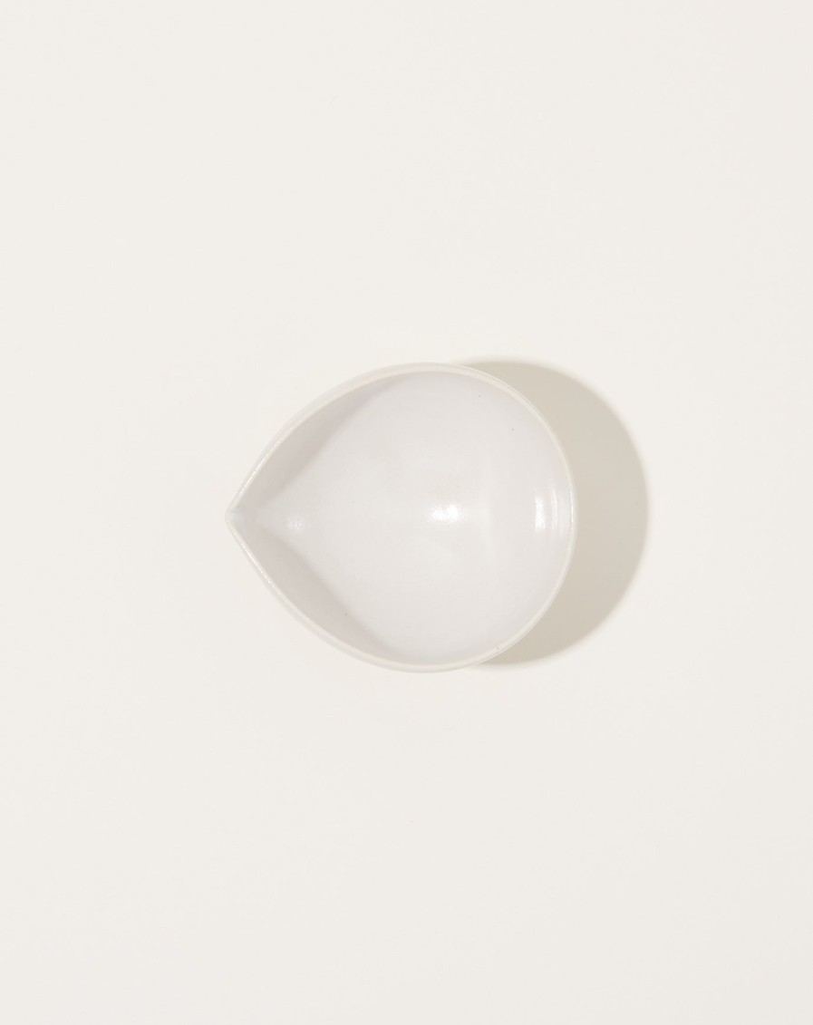 Home Monohanako | Small Almond Bowl In White