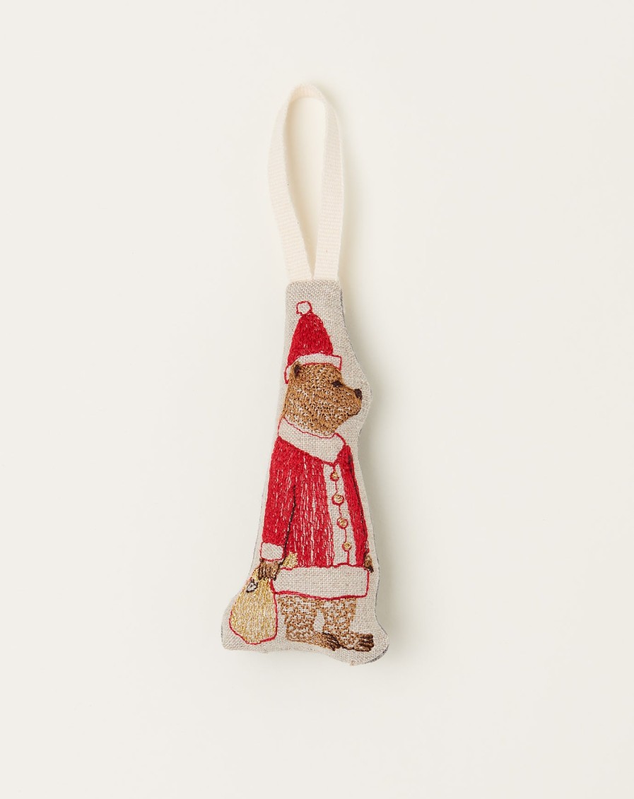 Home Coral Tusk | Santa Bear Ornament