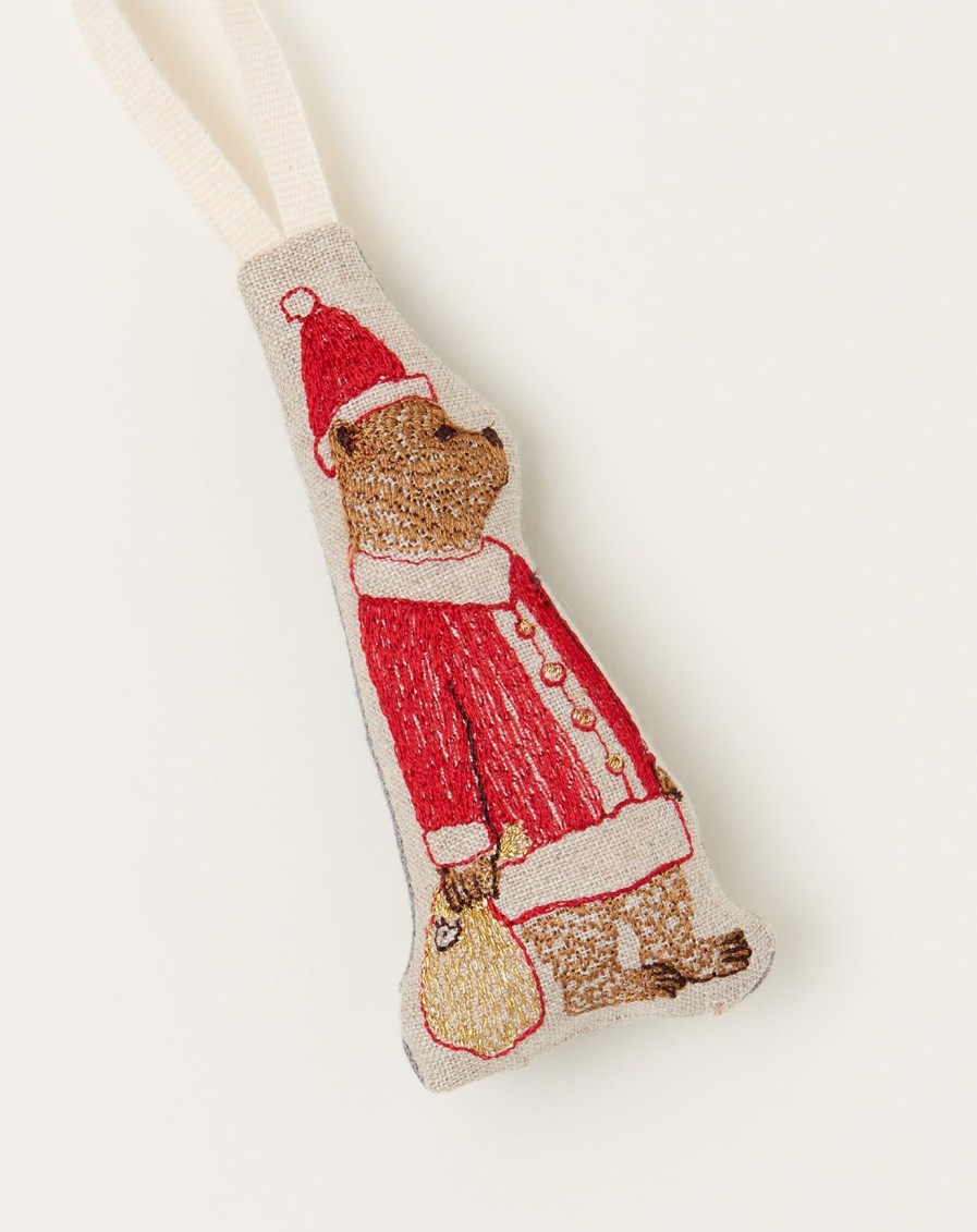 Home Coral Tusk | Santa Bear Ornament